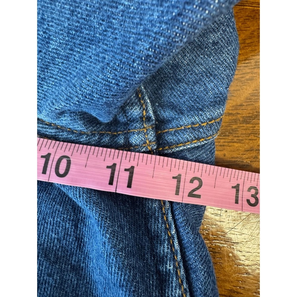 Vintage Levis 505 Jeans Mens 34x30 Blue Denim Orange Tab Straight Leg USA 90s - Picture 6 of 8